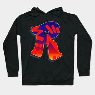 Letter R - Night Sky Hoodie